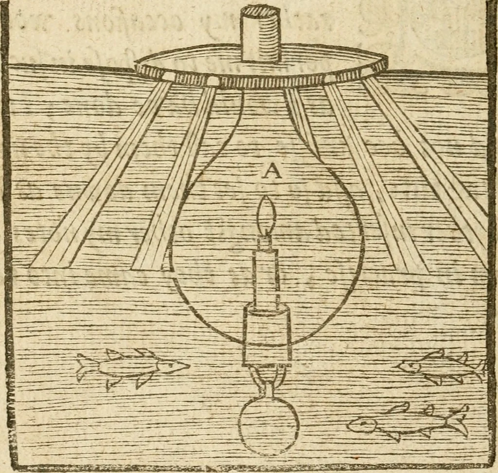 An illustration from The mysteryes of nature and art : conteined in foure severall tretises, the first of water workes, the second of fyer workes, the third of drawing, colouring, painting, and engrauing, the fourth of divers experiments, as wel serviceable as delightful, 1634, leaf 171
