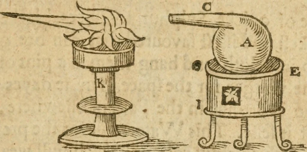 An illustration from The mysteryes of nature and art : conteined in foure severall tretises, the first of water workes, the second of fyer workes, the third of drawing, colouring, painting, and engrauing, the fourth of divers experiments, as wel serviceable as delightful, 1634, leaf 180