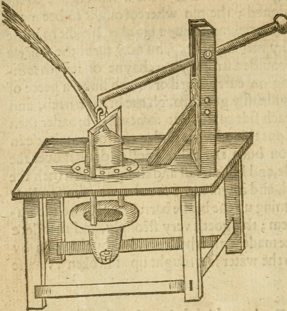 An illustration from The mysteryes of nature and art : conteined in foure severall tretises, the first of water workes, the second of fyer workes, the third of drawing, colouring, painting, and engrauing, the fourth of divers experiments, as wel serviceable as delightful, 1634, leaf 27