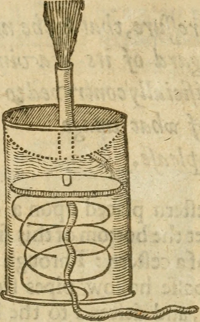 An illustration from The mysteryes of nature and art : conteined in foure severall tretises, the first of water workes, the second of fyer workes, the third of drawing, colouring, painting, and engrauing, the fourth of divers experiments, as wel serviceable as delightful, 1634, leaf 31