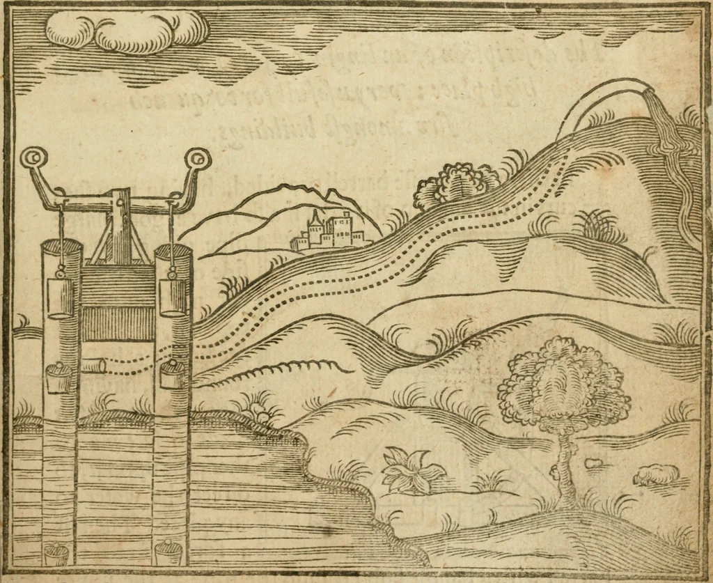 An illustration from The mysteryes of nature and art : conteined in foure severall tretises, the first of water workes, the second of fyer workes, the third of drawing, colouring, painting, and engrauing, the fourth of divers experiments, as wel serviceable as delightful, 1634, leaf 32