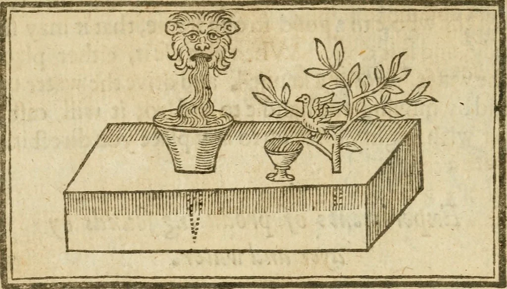 An illustration from The mysteryes of nature and art : conteined in foure severall tretises, the first of water workes, the second of fyer workes, the third of drawing, colouring, painting, and engrauing, the fourth of divers experiments, as wel serviceable as delightful, 1634, leaf 35
