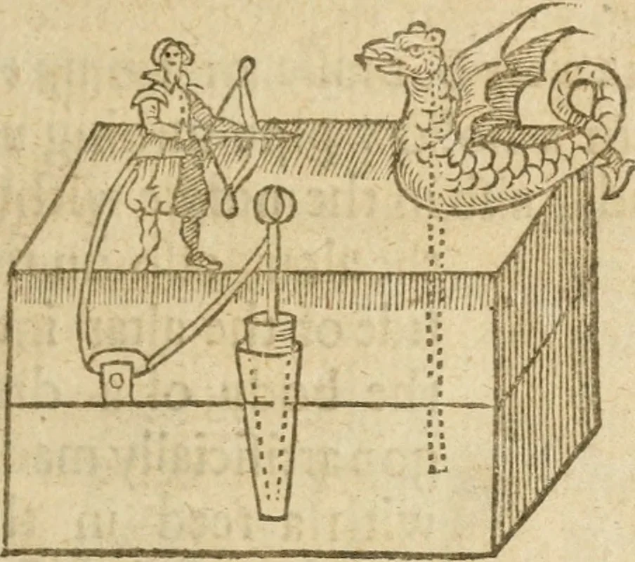 An illustration from The mysteryes of nature and art : conteined in foure severall tretises, the first of water workes, the second of fyer workes, the third of drawing, colouring, painting, and engrauing, the fourth of divers experiments, as wel serviceable as delightful, 1634, leaf 38