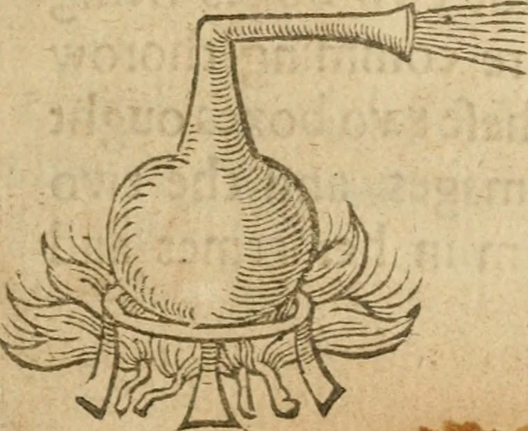 An illustration from The mysteryes of nature and art : conteined in foure severall tretises, the first of water workes, the second of fyer workes, the third of drawing, colouring, painting, and engrauing, the fourth of divers experiments, as wel serviceable as delightful, 1634, leaf 38