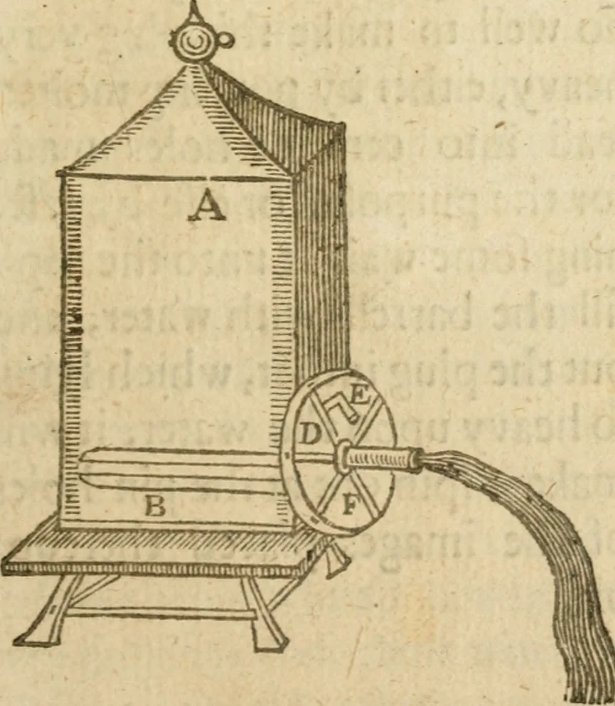 An illustration from The mysteryes of nature and art : conteined in foure severall tretises, the first of water workes, the second of fyer workes, the third of drawing, colouring, painting, and engrauing, the fourth of divers experiments, as wel serviceable as delightful, 1634, leaf 58