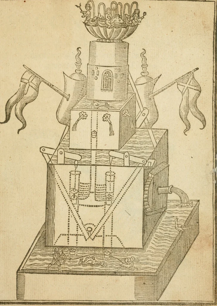 An illustration from The mysteryes of nature and art : conteined in foure severall tretises, the first of water workes, the second of fyer workes, the third of drawing, colouring, painting, and engrauing, the fourth of divers experiments, as wel serviceable as delightful, 1634, leaf 62