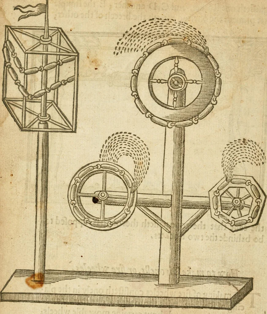 An illustration from The mysteryes of nature and art : conteined in foure severall tretises, the first of water workes, the second of fyer workes, the third of drawing, colouring, painting, and engrauing, the fourth of divers experiments, as wel serviceable as delightful, 1634, leaf 93