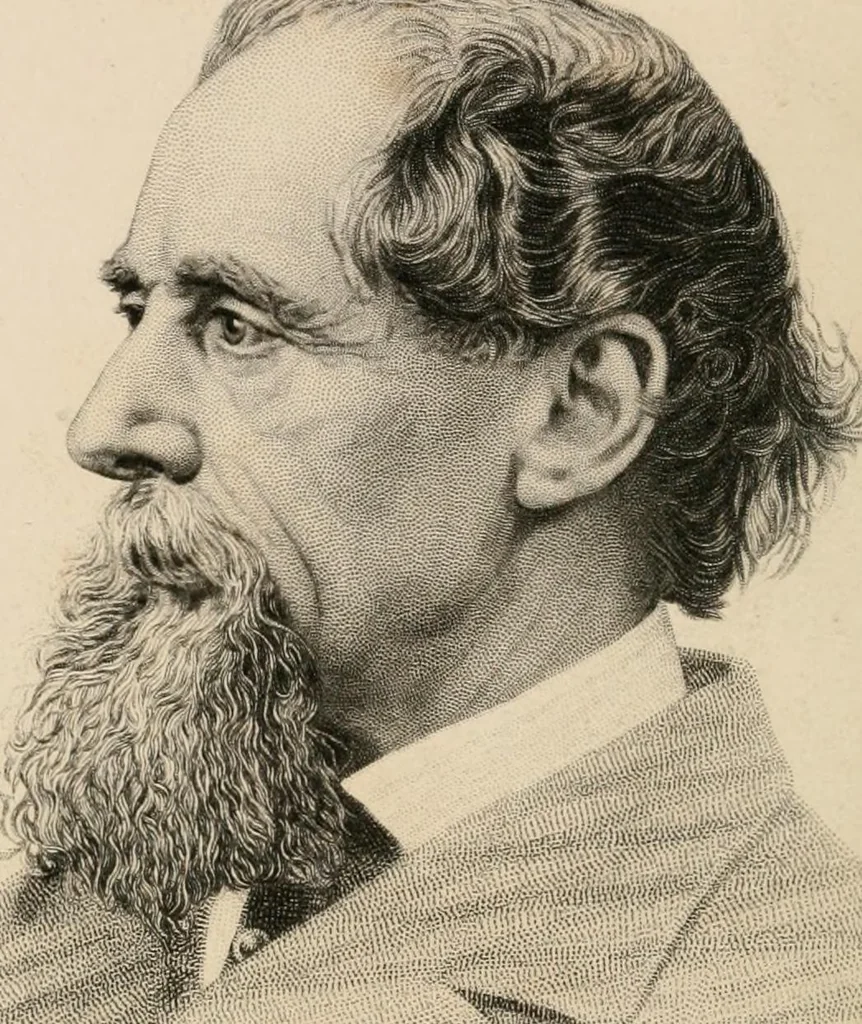 An illustration from The mystery of Edwin Drood, 1870, leaf 7