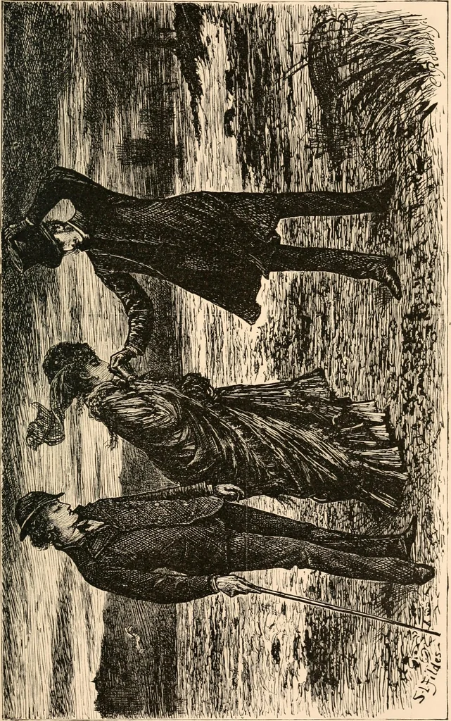 An illustration from The mystery of Edwin Drood, 1870, leaf 98