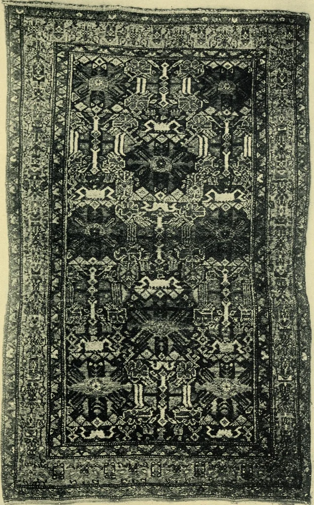 An illustration from The mystery of the oriental rug; the mystery of the rug, the prayer rug, some advice to purchasers of oriental rugs, 1914, leaf 100