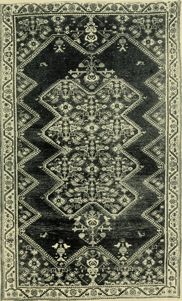 An illustration from The mystery of the oriental rug; the mystery of the rug, the prayer rug, some advice to purchasers of oriental rugs, 1914, leaf 102