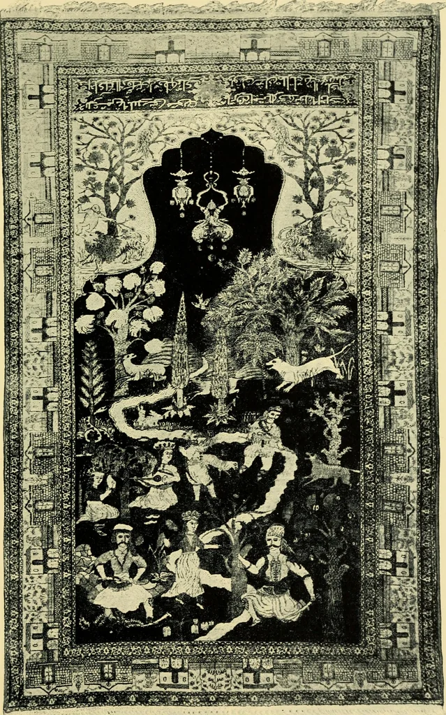 An illustration from The mystery of the oriental rug; the mystery of the rug, the prayer rug, some advice to purchasers of oriental rugs, 1914, leaf 22