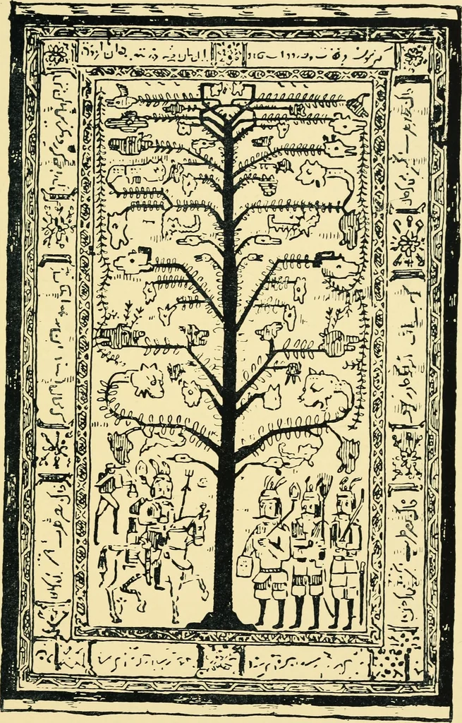 An illustration from The mystery of the oriental rug; the mystery of the rug, the prayer rug, some advice to purchasers of oriental rugs, 1914, leaf 32