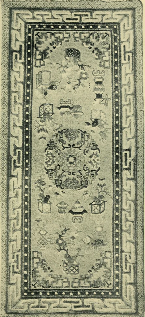 An illustration from The mystery of the oriental rug; the mystery of the rug, the prayer rug, some advice to purchasers of oriental rugs, 1914, leaf 44