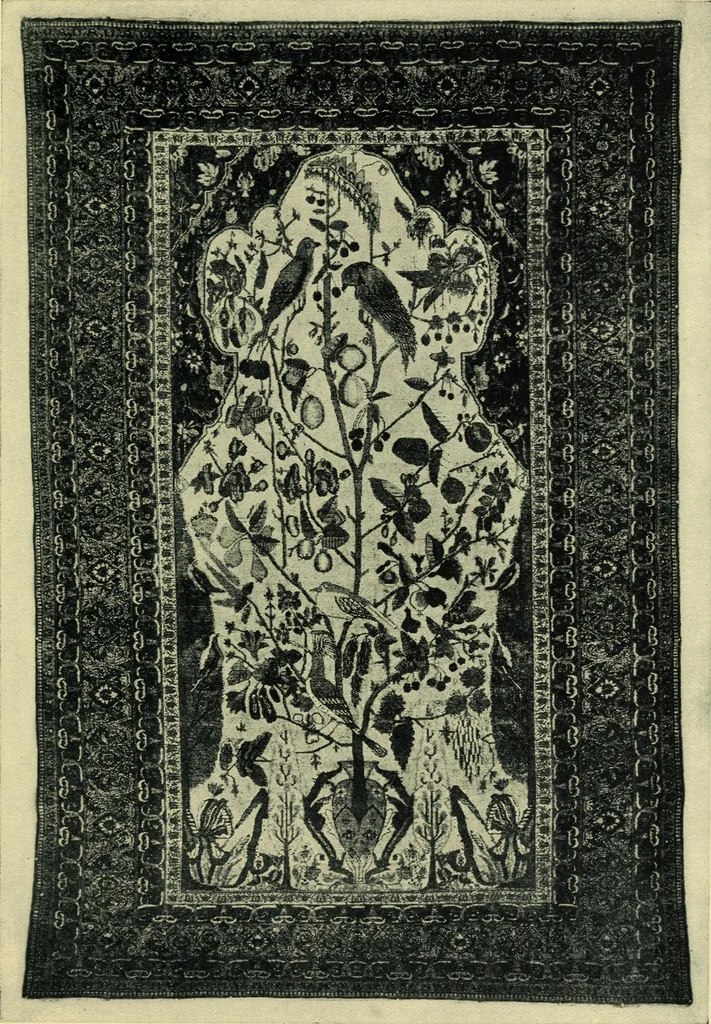 An illustration from The mystery of the oriental rug; the mystery of the rug, the prayer rug, some advice to purchasers of oriental rugs, 1914, leaf 54