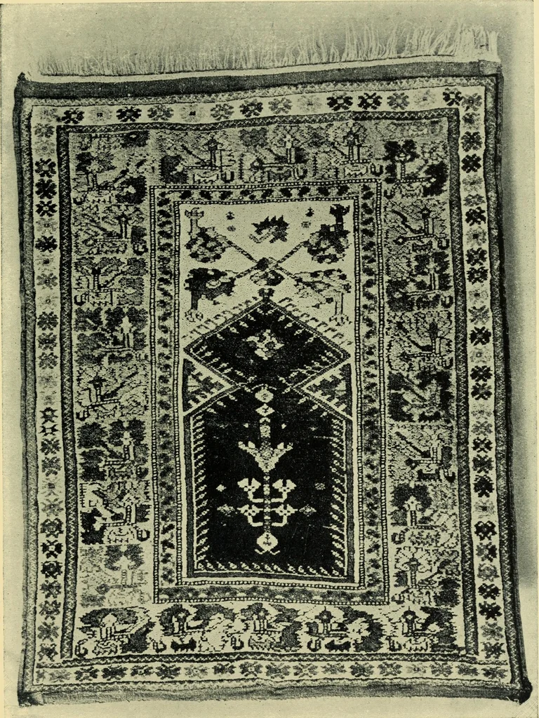 An illustration from The mystery of the oriental rug; the mystery of the rug, the prayer rug, some advice to purchasers of oriental rugs, 1914, leaf 60