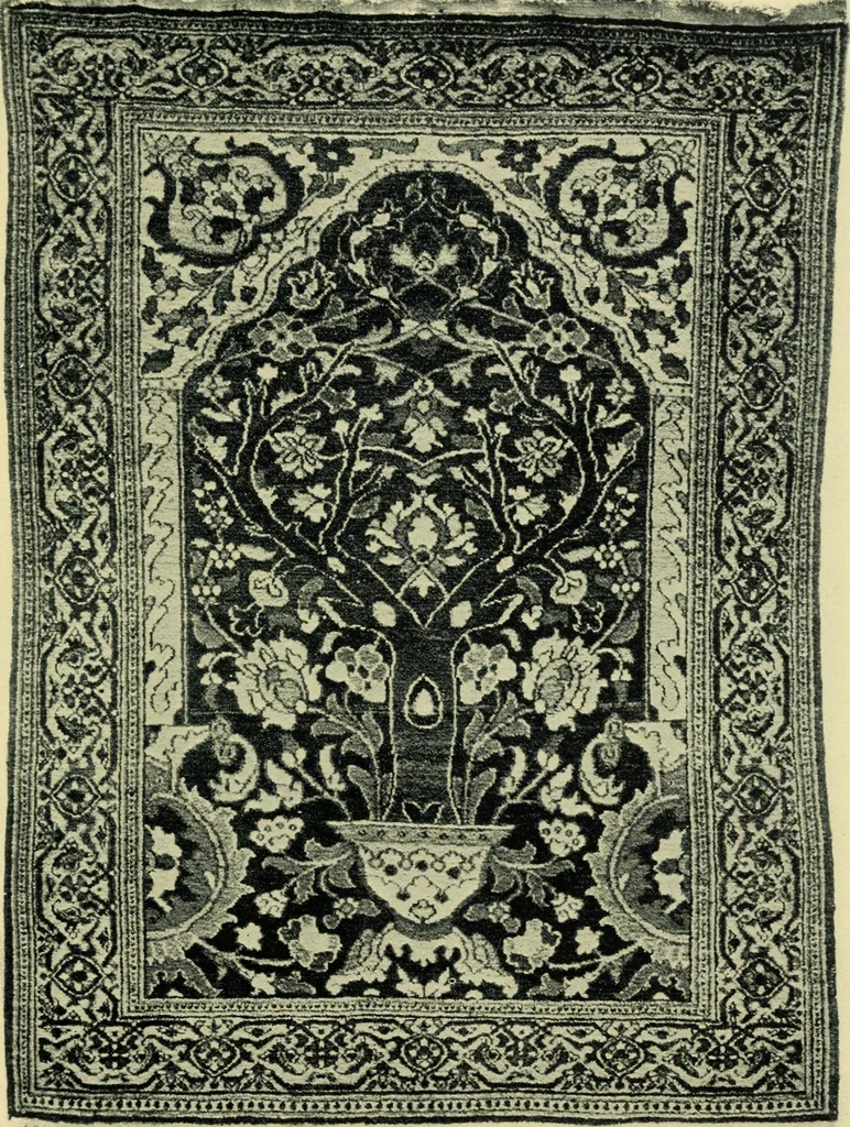 An illustration from The mystery of the oriental rug; the mystery of the rug, the prayer rug, some advice to purchasers of oriental rugs, 1914, leaf 62