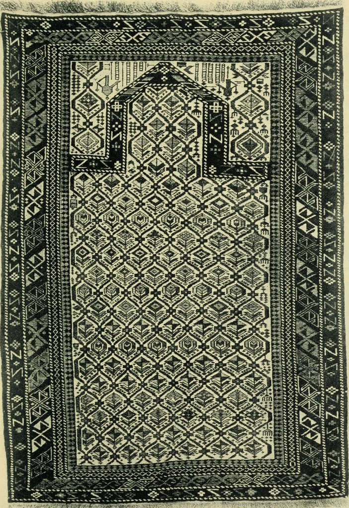 An illustration from The mystery of the oriental rug; the mystery of the rug, the prayer rug, some advice to purchasers of oriental rugs, 1914, leaf 70