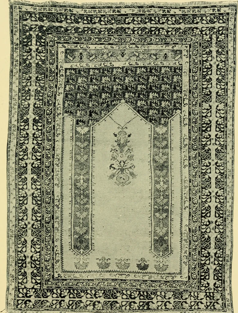 An illustration from The mystery of the oriental rug; the mystery of the rug, the prayer rug, some advice to purchasers of oriental rugs, 1914, leaf 72