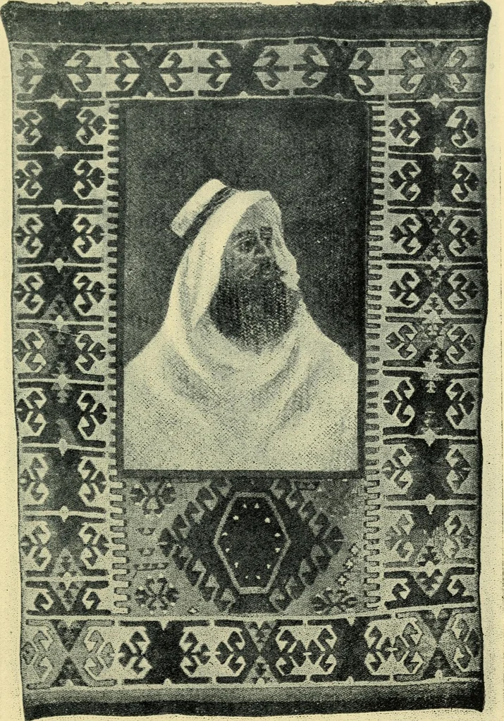 An illustration from The mystery of the oriental rug; the mystery of the rug, the prayer rug, some advice to purchasers of oriental rugs, 1914, leaf 82