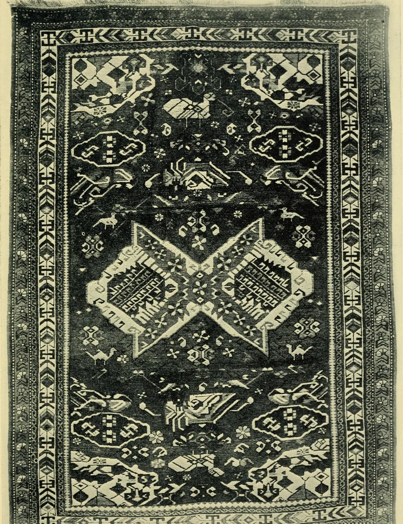 An illustration from The mystery of the oriental rug; the mystery of the rug, the prayer rug, some advice to purchasers of oriental rugs, 1914, leaf 84