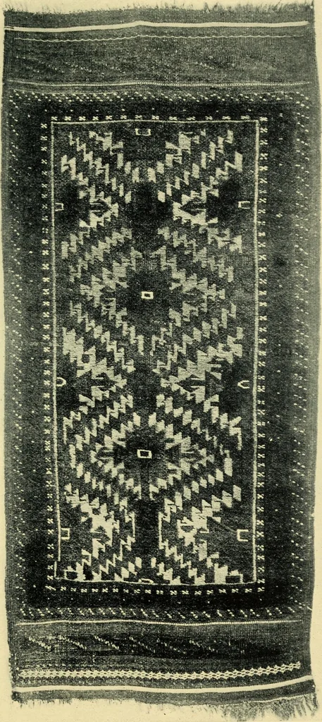 An illustration from The mystery of the oriental rug; the mystery of the rug, the prayer rug, some advice to purchasers of oriental rugs, 1914, leaf 86