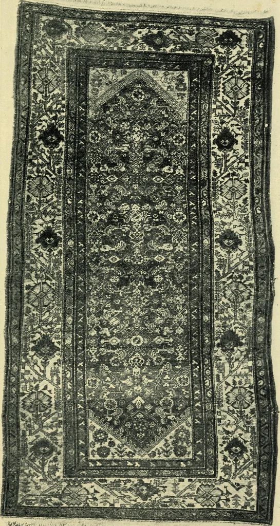 An illustration from The mystery of the oriental rug; the mystery of the rug, the prayer rug, some advice to purchasers of oriental rugs, 1914, leaf 98