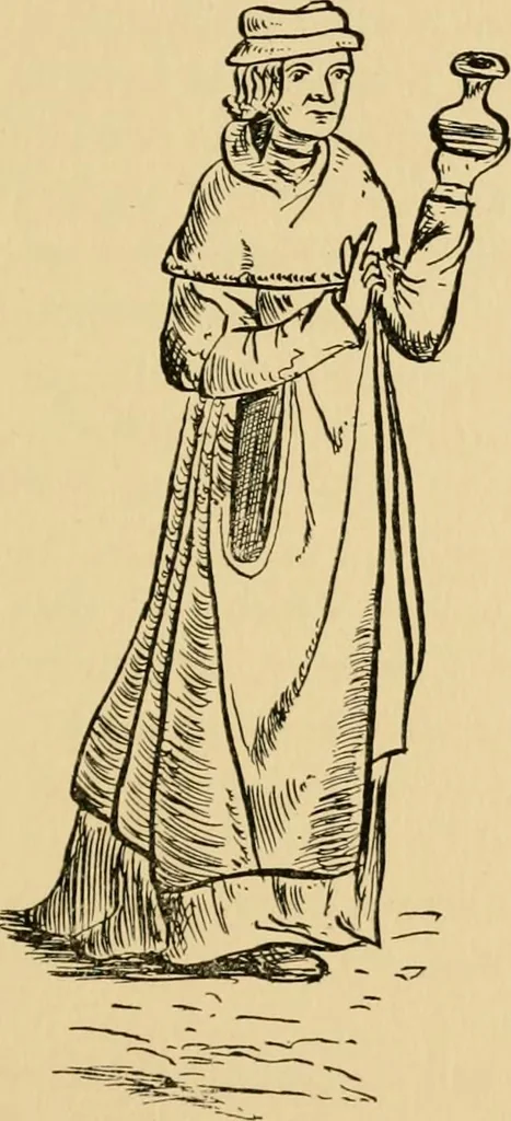 An illustration from The mystery and romance of alchemy and pharmacy, 1897, leaf 196
