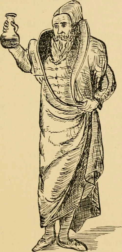 An illustration from The mystery and romance of alchemy and pharmacy, 1897, leaf 204