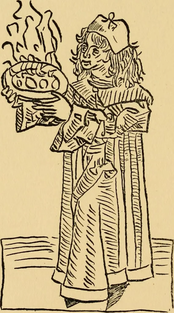 An illustration from The mystery and romance of alchemy and pharmacy, 1897, leaf 213