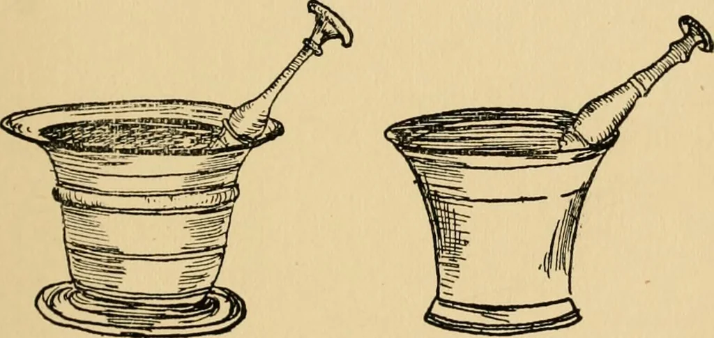An illustration from The mystery and romance of alchemy and pharmacy, 1897, leaf 256