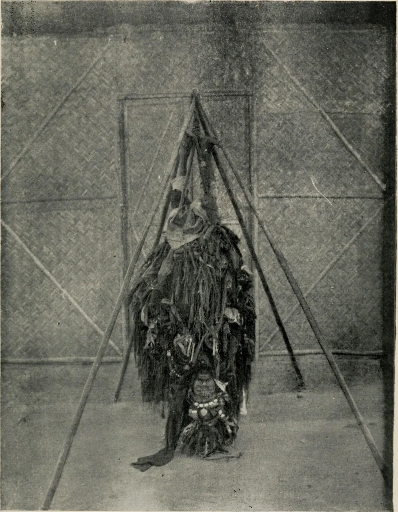 An illustration from The mystics, ascetics, and saints of India : a study of Sadhuism, with an account of the Yogis, Sanyasis, Bairagis, and other strange Hindu sectarians, 1905, leaf 74