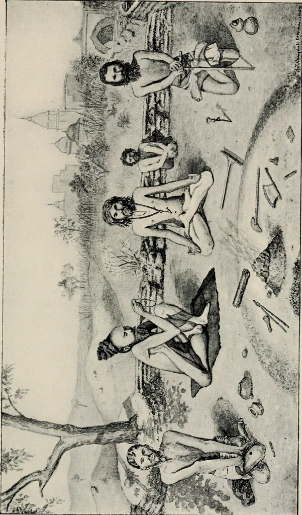 An illustration from The mystics, ascetics, and saints of India : a study of Sadhuism, with an account of the Yogis, Sanyasis, Bairagis, and other strange Hindu sectarians, 1905, leaf 82