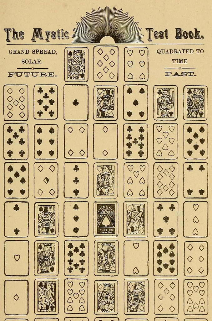 An illustration from The mystic test book;, 1893, leaf 153