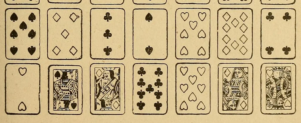 An illustration from The mystic test book;, 1893, leaf 165