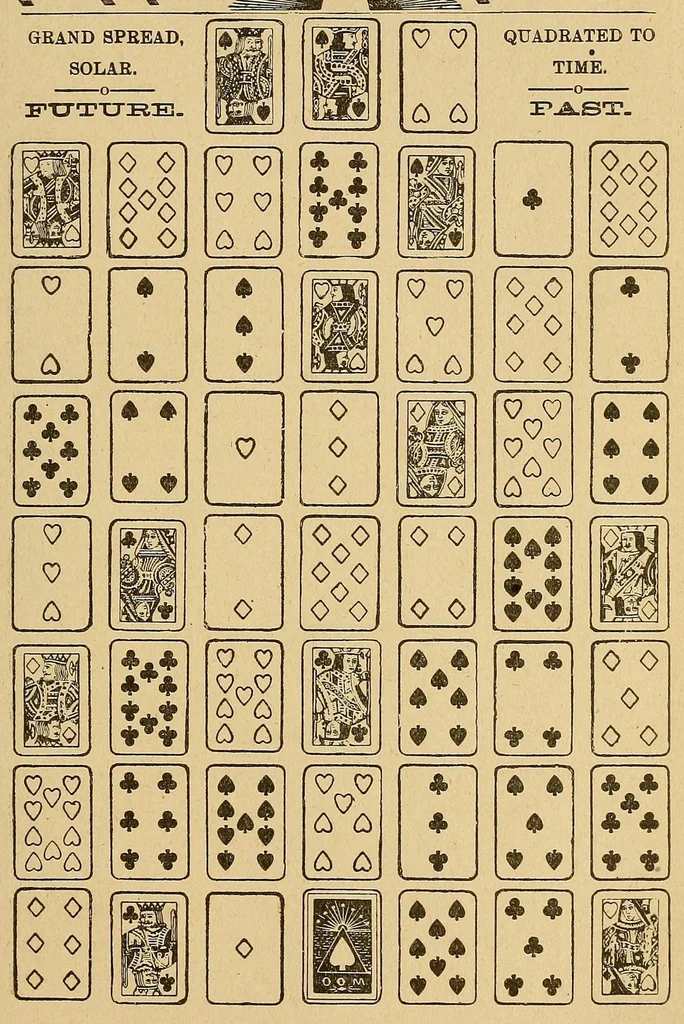 An illustration from The mystic test book;, 1893, leaf 195