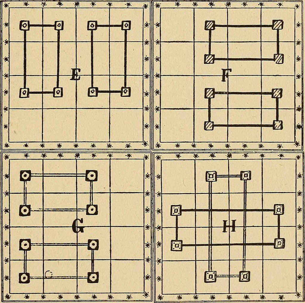 An illustration from The mystic test book; or, The magic of the cards. Giving the mystic meaning of these wonderful and ancient emblems in their relationship to the heavenly bodies, under all conditions; with rules and processes for reading or delineating the emblems, 1919, leaf 274