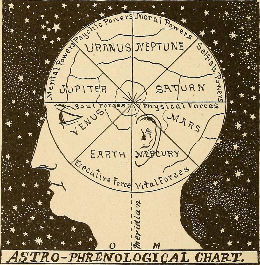 An illustration from The mystic test book; or, The magic of the cards. Giving the mystic meaning of these wonderful and ancient emblems in their relationship to the heavenly bodies, under all conditions; with rules and processes for reading or delineating the emblems, 1919, leaf 307