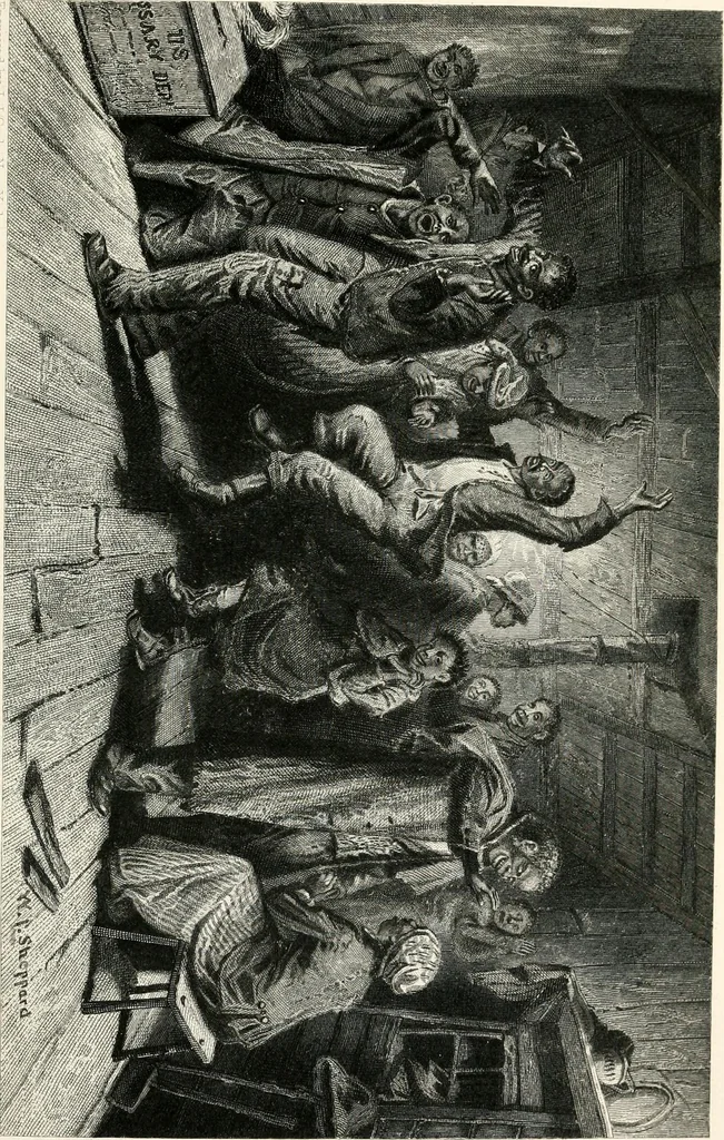 An illustration from My story of the war : a woman's narrative of four years personal experience as nurse in the Union Army : and in relief work at home, in hospitals, camps, and at the front, during the war of the rebellion : with anecdotes, pathetic incidents, and thrilling reminiscences portraying the lights and shadows of hospital life and the sanitary services of the war, 1890, leaf 266