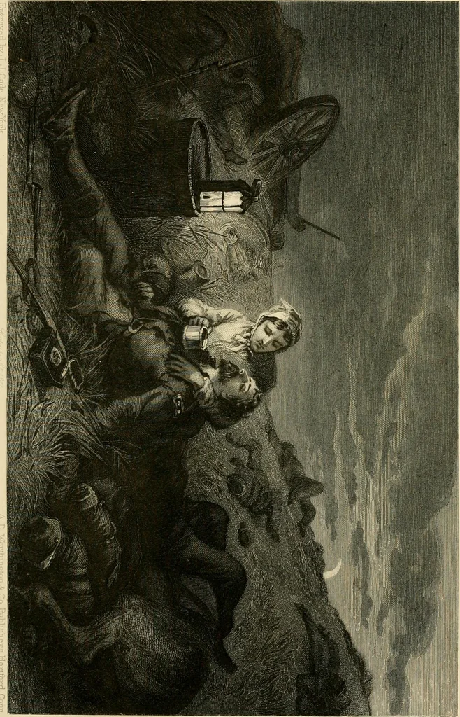 An illustration from My story of the war: a woman's narrative of four years personal experience as nurse in the Union army, and in relief work at home, in hospitals, camps, and at the front, during the war of the rebellion..., 1889, leaf 492