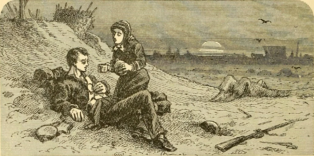 An illustration from My story of the war: a woman's narrative of four years personal experience as nurse in the Union army, and in relief work at home, in hospitals, camps, and at the front, during the war of the rebellion..., 1889, leaf 89