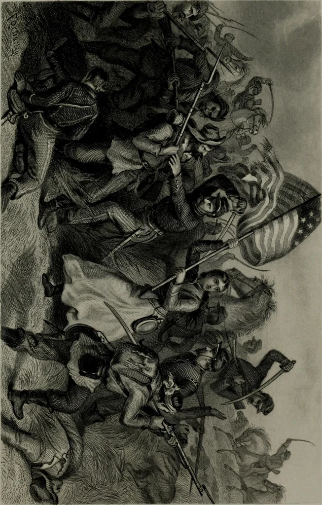 An illustration from My story of the war: a woman's narrative of four years personal experience as nurse in the Union army, and in relief work at home, in hospitals, camps, and at the front, during the war of the rebellion, 1889, leaf 122