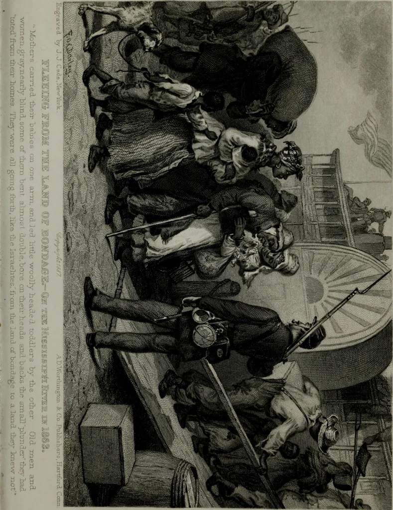 An illustration from My story of the war: a woman's narrative of four years personal experience as nurse in the Union army, and in relief work at home, in hospitals, camps, and at the front, during the war of the rebellion, 1889, leaf 348