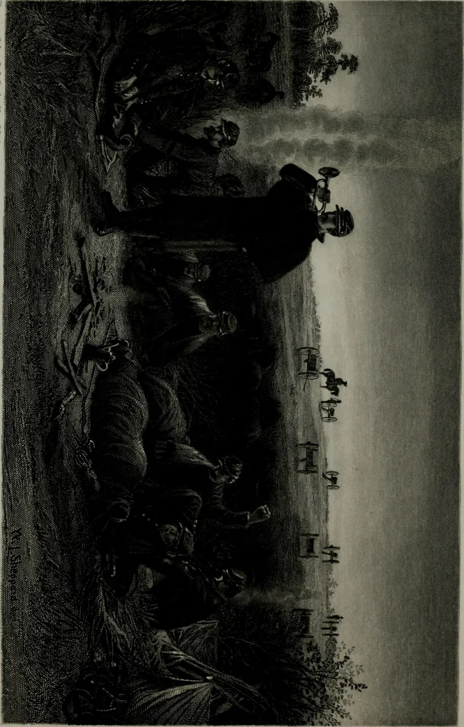 An illustration from My story of the war: a woman's narrative of four years personal experience as nurse in the Union army, and in relief work at home, in hospitals, camps, and at the front, during the war of the rebellion, 1889, leaf 386