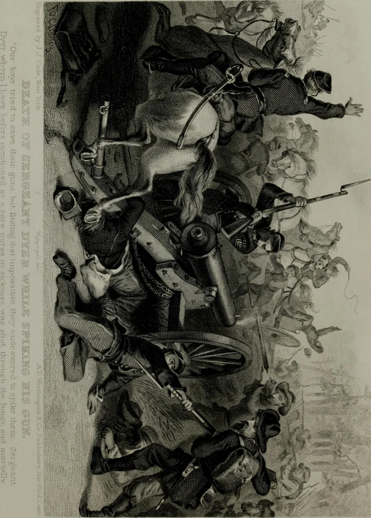 An illustration from My story of the war: a woman's narrative of four years personal experience as nurse in the Union army, and in relief work at home, in hospitals, camps, and at the front, during the war of the rebellion, 1889, leaf 400