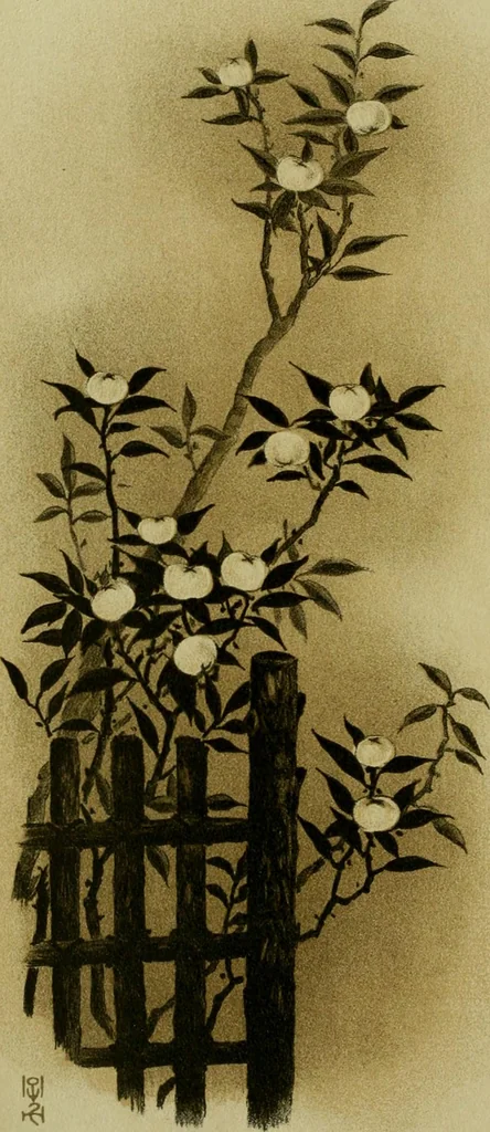 An illustration from Mythological Japan : the symbolisms of mythology in relation to Japanese art, with illustrations drawn in Japan, by native artists, 1902, leaf 59