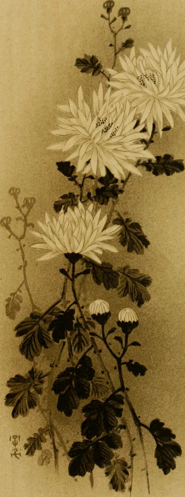 An illustration from Mythological Japan : the symbolisms of mythology in relation to Japanese art, with illustrations drawn in Japan, by native artists, 1902, leaf 68