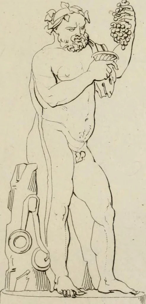 An illustration from Mythologische Gallerie; eine Sammlung von mehr als 750 antiken Denkmälern, Statuen, geschnittenen Steinen, Münzen und Gemälden, auf den 191 Original-Kupferblättern der französischen Ausg, 1848, leaf 130
