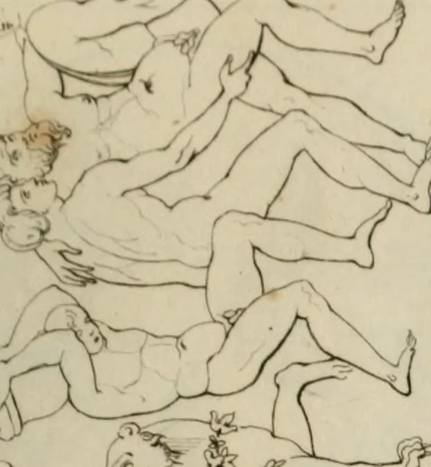 An illustration from Mythologische Gallerie; eine Sammlung von mehr als 750 antiken Denkmälern, Statuen, geschnittenen Steinen, Münzen und Gemälden, auf den 191 Original-Kupferblättern der französischen Ausg, 1848, leaf 142