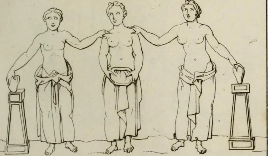An illustration from Mythologische Gallerie; eine Sammlung von mehr als 750 antiken Denkmälern, Statuen, geschnittenen Steinen, Münzen und Gemälden, auf den 191 Original-Kupferblättern der französischen Ausg, 1848, leaf 172
